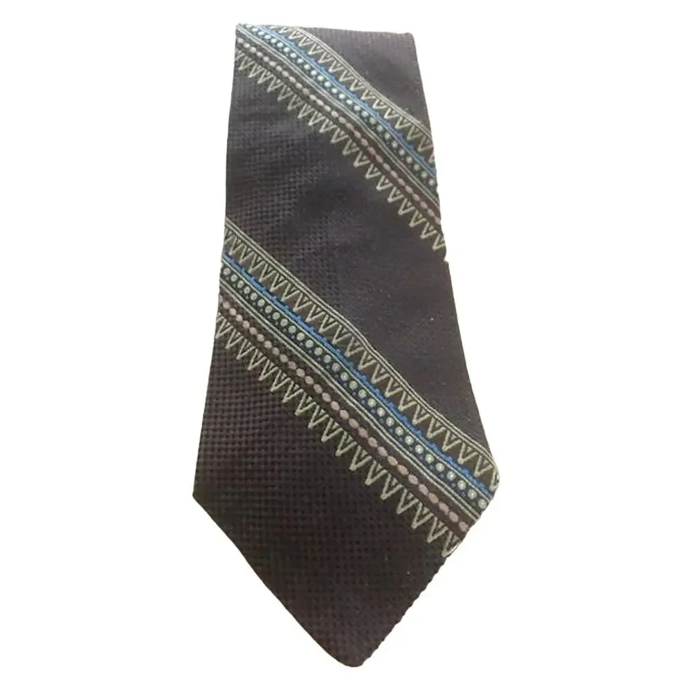 Wide Brown Vintage Tie, Dark Brown Towncraft Par Excellence, Penneys Tie